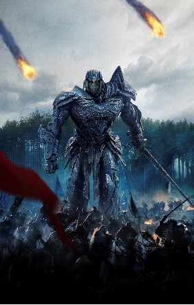 Image of a decepticon during battle at Bourne Wood, in Transformers: The Last Knight